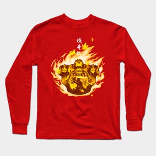 Fire Sakai Mask Long Sleeve T-Shirt